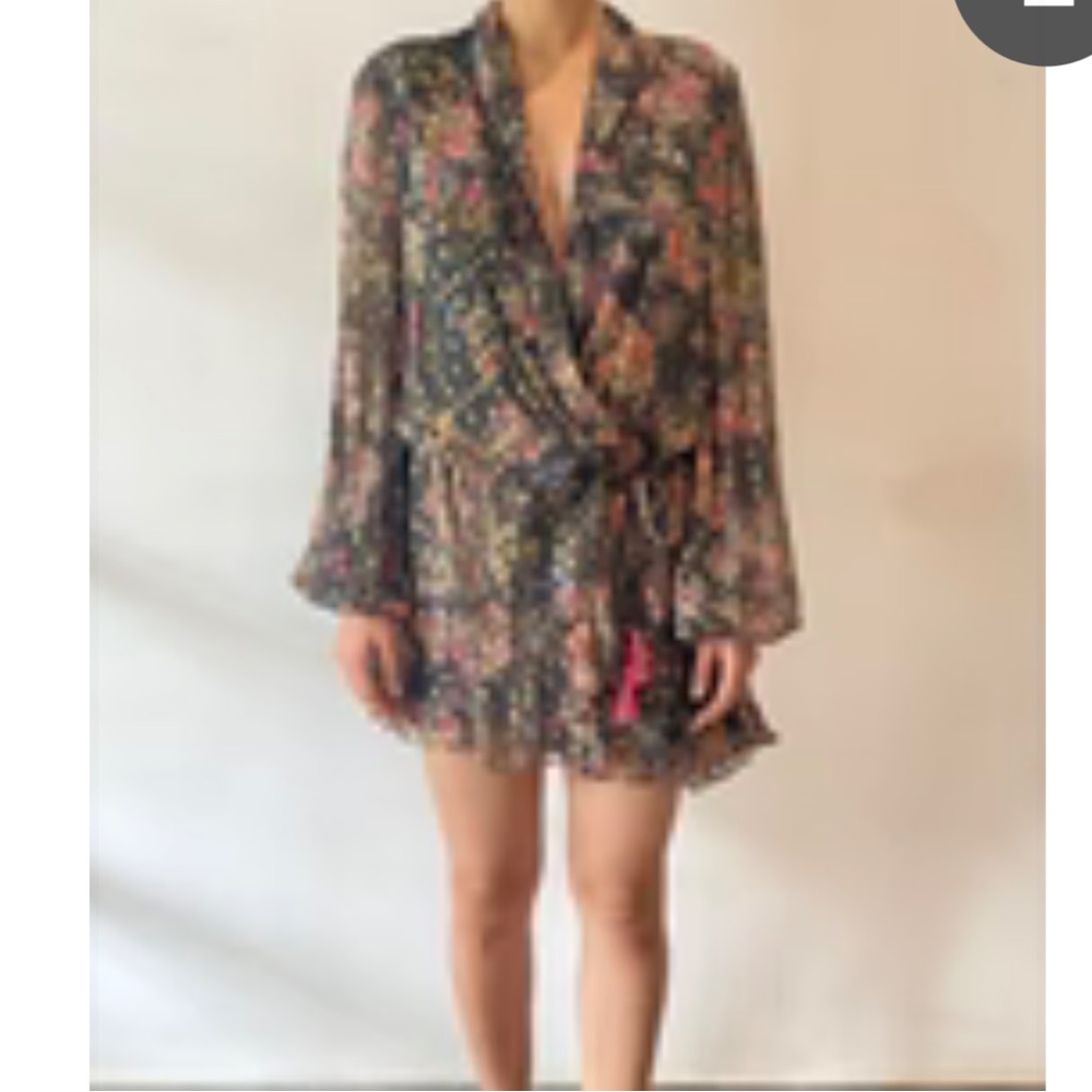 NWT Rococo sand size L Wrap short dress